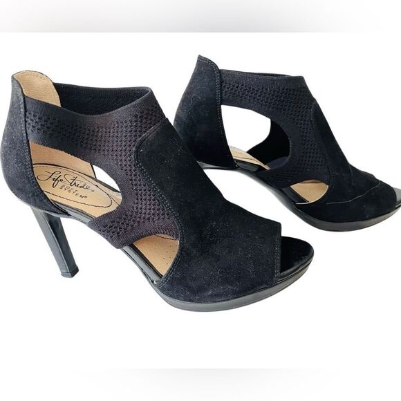 LifeStride Keiko Black Ankle Strap Sandals size 8. - Picture 2 of 10